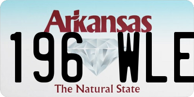 AR license plate 196WLE