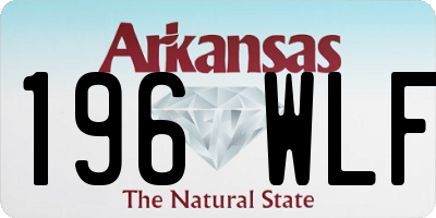 AR license plate 196WLF