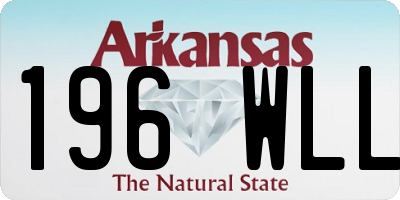 AR license plate 196WLL
