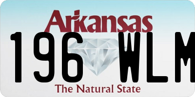 AR license plate 196WLM