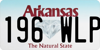 AR license plate 196WLP