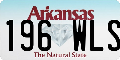 AR license plate 196WLS