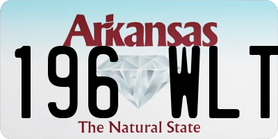 AR license plate 196WLT