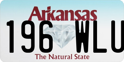 AR license plate 196WLU