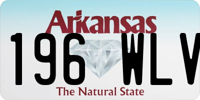 AR license plate 196WLV