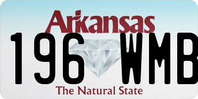 AR license plate 196WMB