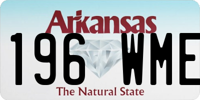 AR license plate 196WME