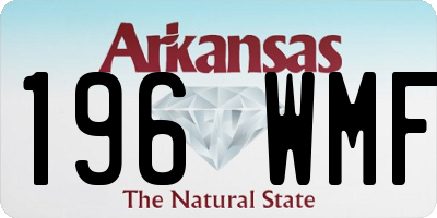 AR license plate 196WMF