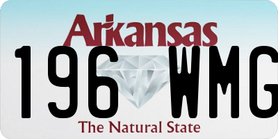 AR license plate 196WMG