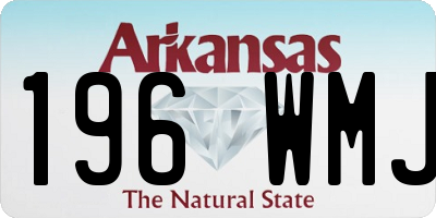 AR license plate 196WMJ