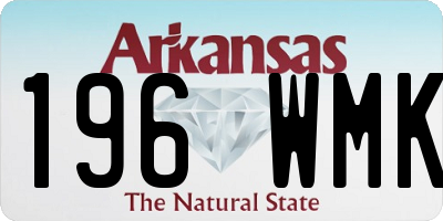 AR license plate 196WMK