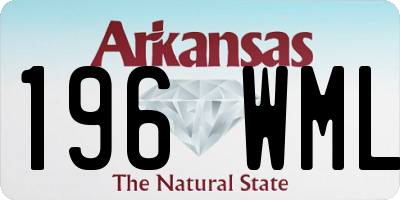 AR license plate 196WML