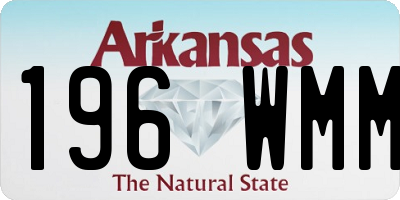 AR license plate 196WMM
