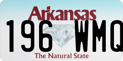 AR license plate 196WMQ
