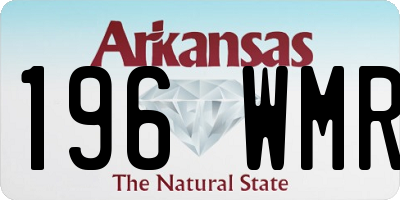 AR license plate 196WMR