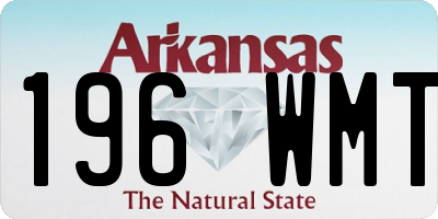 AR license plate 196WMT