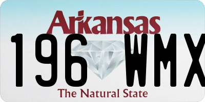 AR license plate 196WMX