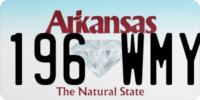 AR license plate 196WMY