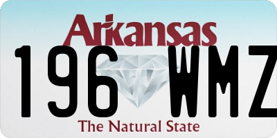 AR license plate 196WMZ