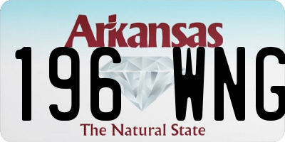 AR license plate 196WNG