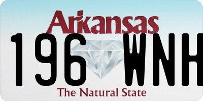 AR license plate 196WNH