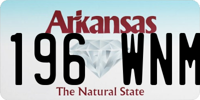 AR license plate 196WNM