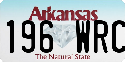 AR license plate 196WRC
