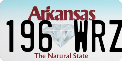 AR license plate 196WRZ