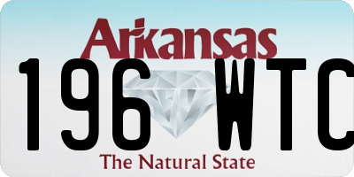 AR license plate 196WTC