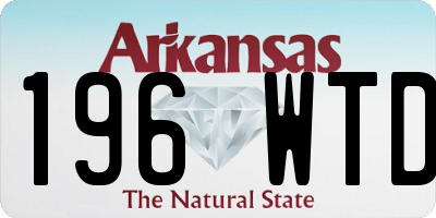 AR license plate 196WTD