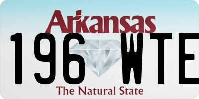 AR license plate 196WTE