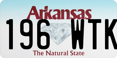 AR license plate 196WTK