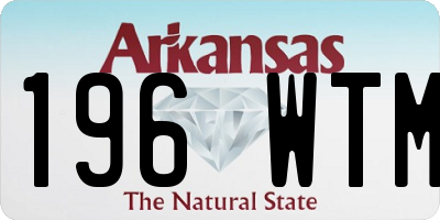 AR license plate 196WTM