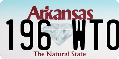 AR license plate 196WTO