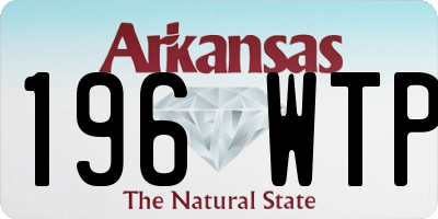 AR license plate 196WTP