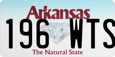 AR license plate 196WTS