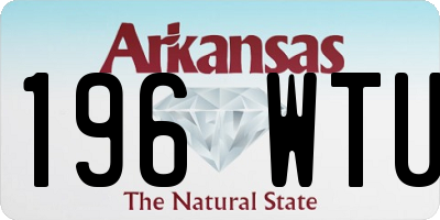 AR license plate 196WTU