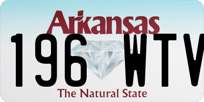 AR license plate 196WTV