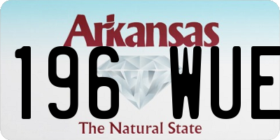 AR license plate 196WUE