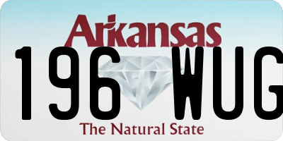 AR license plate 196WUG
