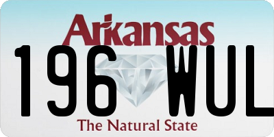 AR license plate 196WUL