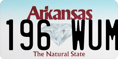 AR license plate 196WUM