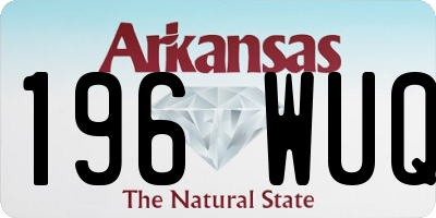 AR license plate 196WUQ