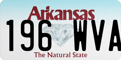 AR license plate 196WVA