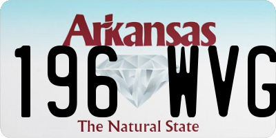 AR license plate 196WVG
