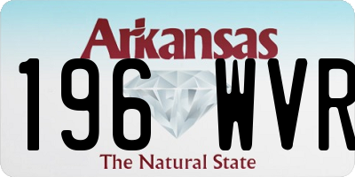 AR license plate 196WVR
