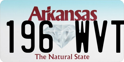 AR license plate 196WVT