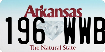 AR license plate 196WWB