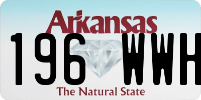 AR license plate 196WWH