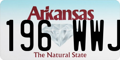 AR license plate 196WWJ